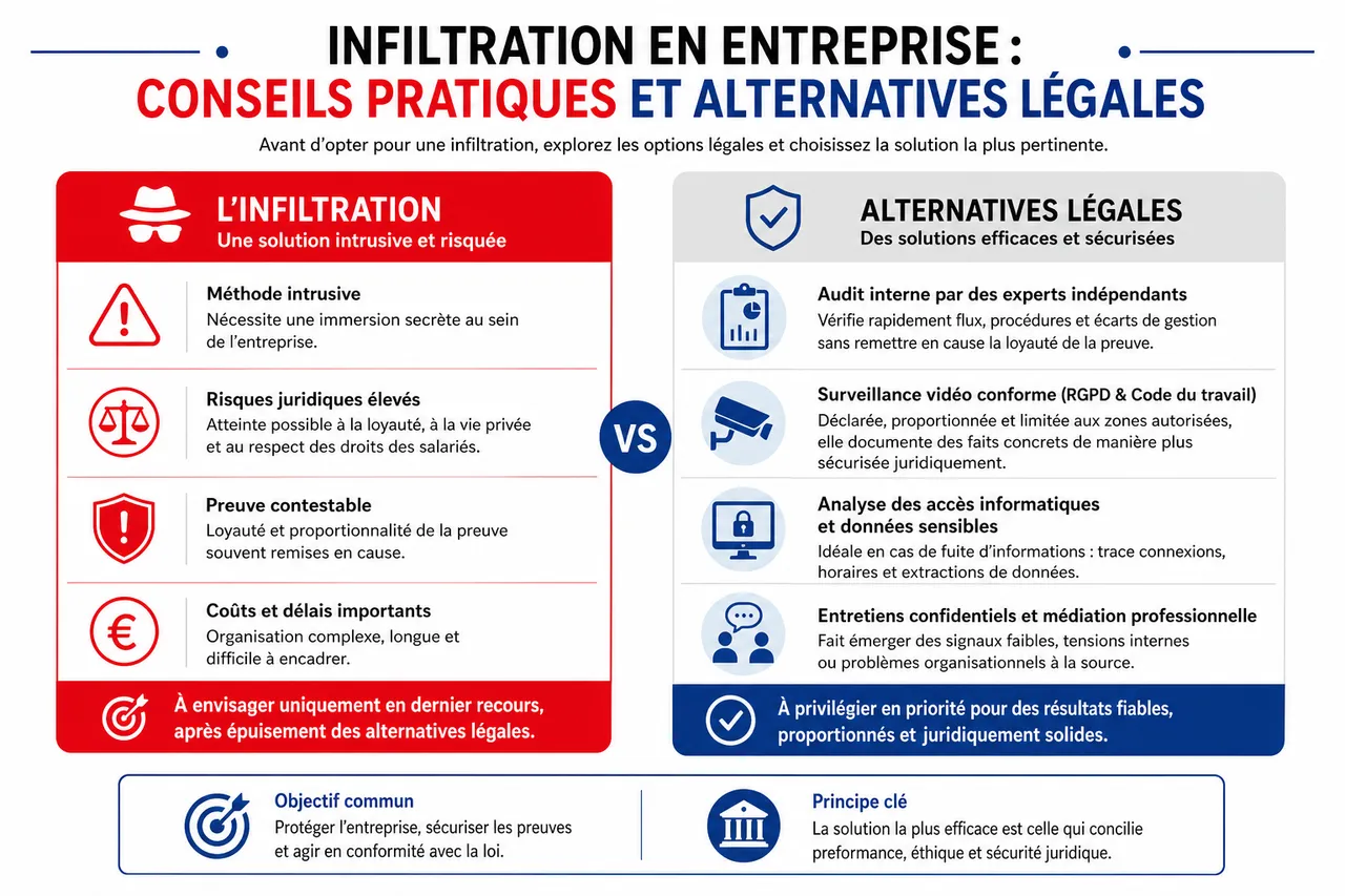 Conseils pratiques et alternatives à l’infiltration pour les entreprises