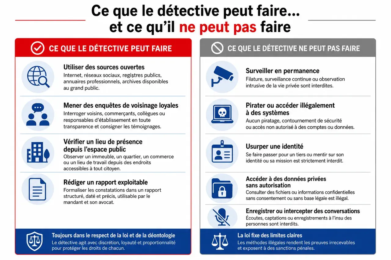 Personnes disparues : ce que le détective peut faire… et ce qu’il ne peut pas faire