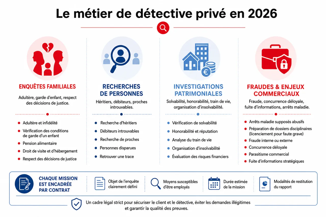 Le métier de détective privé en 2026